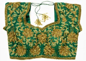 Full body gold zari maggam work blouse
