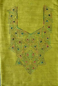 triangle embroidery