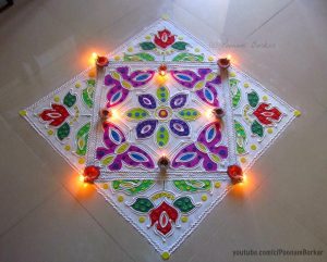 3.Geometric Square Rangoli