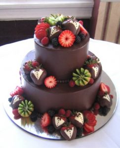 34.Chocolate lovers Wedding Cake