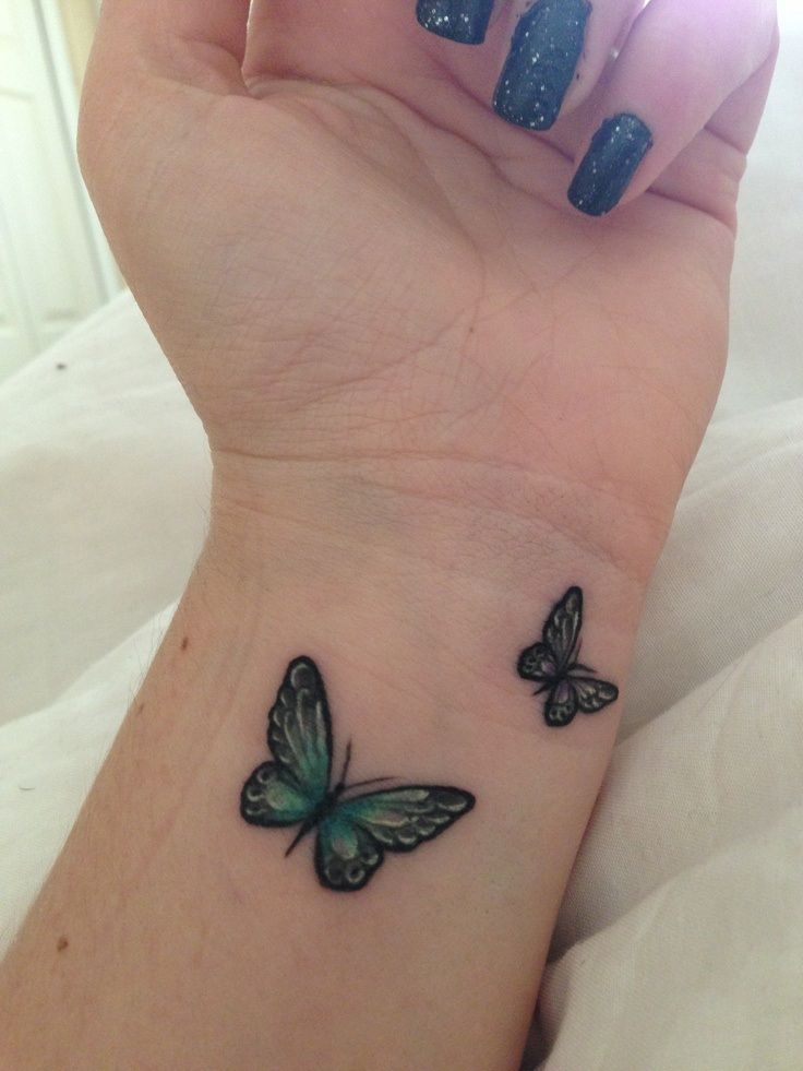 7.Green Butterfly tattoo