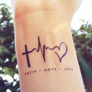 8.Faith ,Hope and Love Tattoo