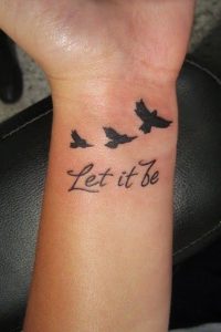 9.Let it Be Tattoo