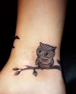 45.Owl Tattoo
