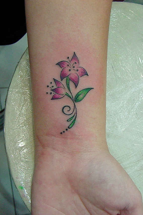 56.Cute Pink Tattoo