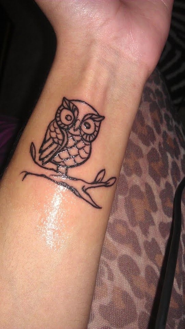 57.Black Owl Tattoo