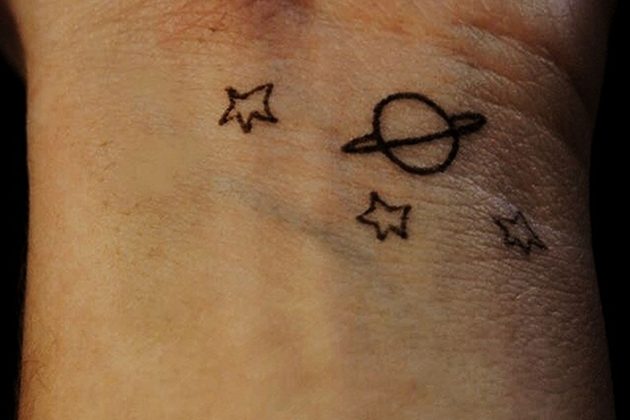 58.Star and Moon Tattoo