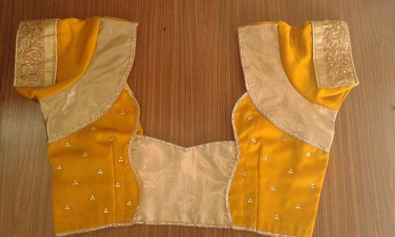 49.Yellow blouse with gold work