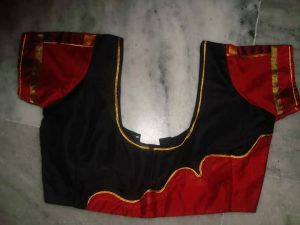 58.Black blouse with Red work