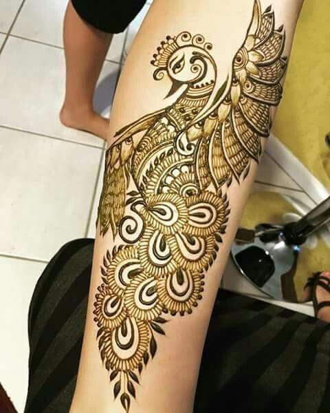 57.Gorgeous Peacock henna