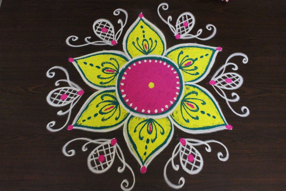 13.Margazhi Rangoli design 13