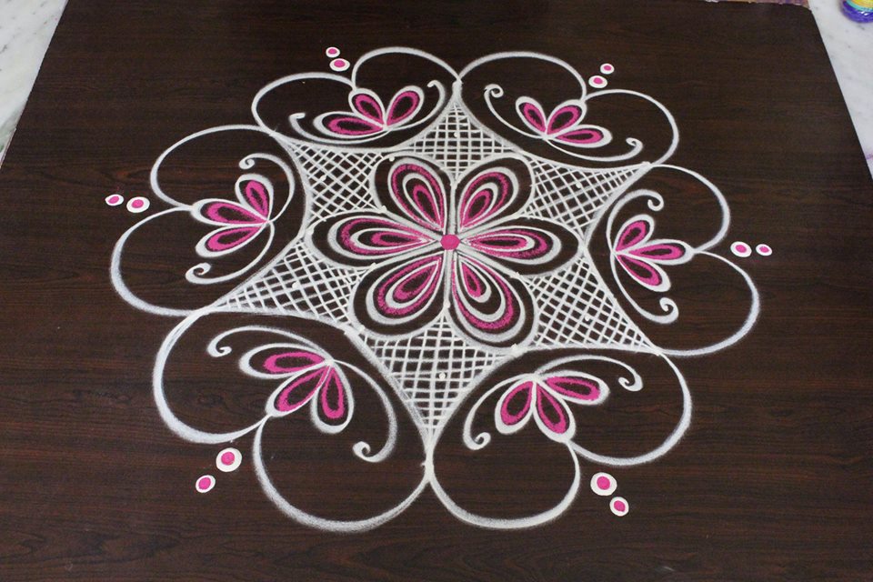 14.Margazhi Rangoli design 14