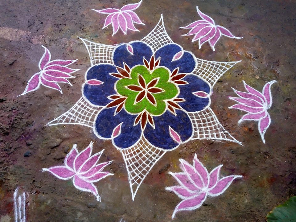 17.Margazhi Rangoli design #17