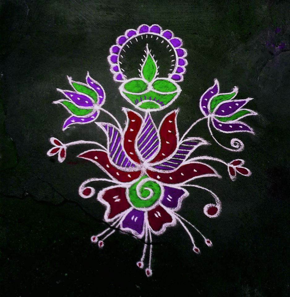 25.Margazhi Rangoli design #25