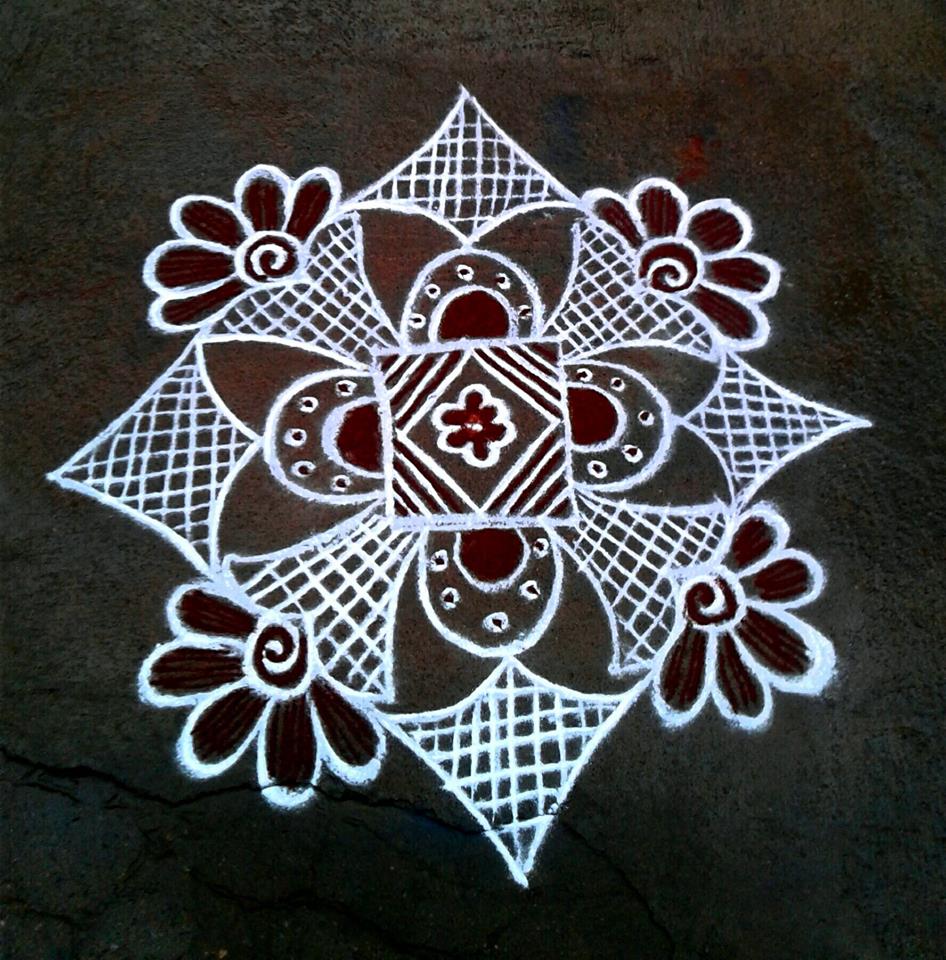 31.Margazhi Rangoli design #31