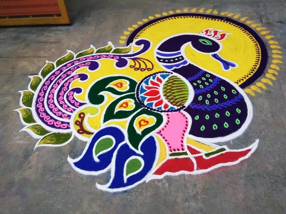 34.Margazhi Rangoli design #34