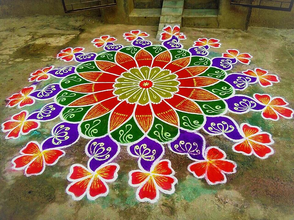 35.Margazhi Rangoli design #35