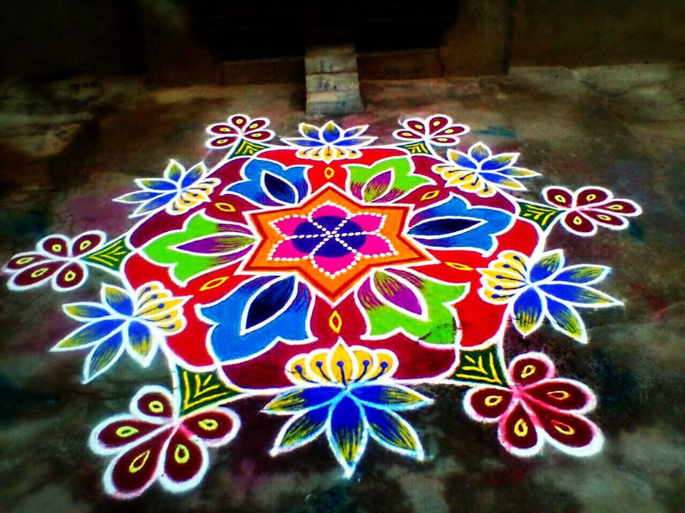 41.Margazhi Rangoli design #41