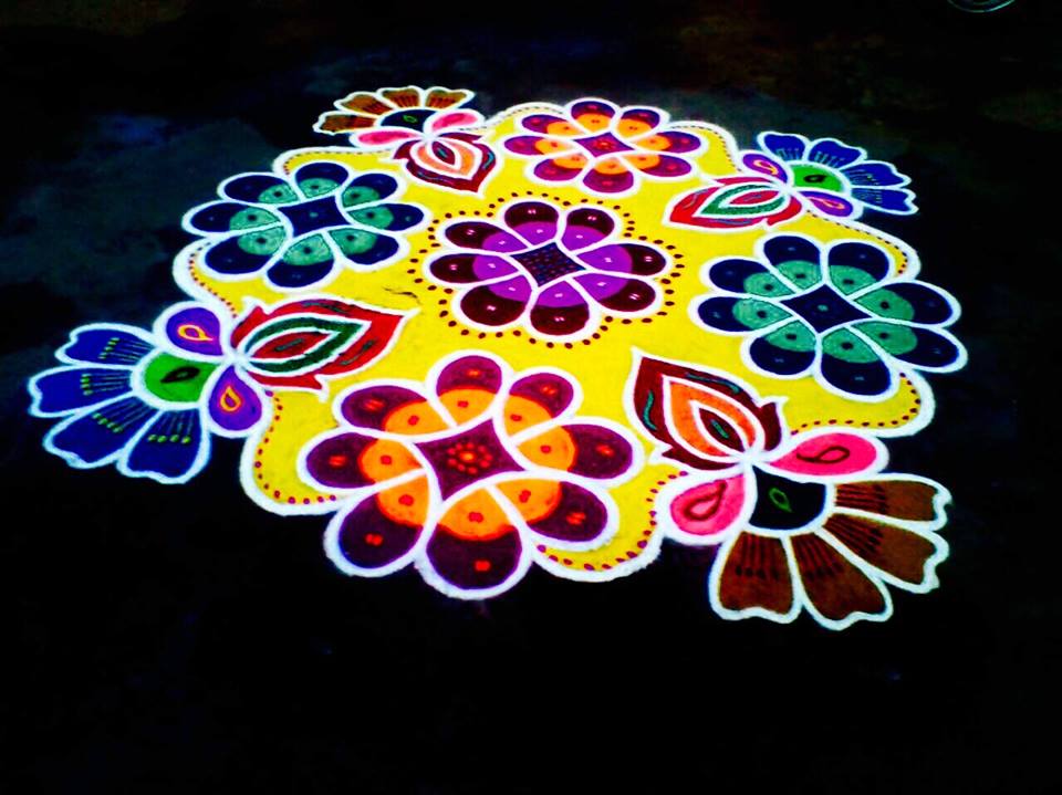 42.Margazhi Rangoli design #42