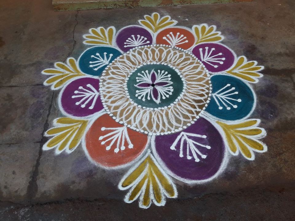 6.Margazhi Rangoli design 6