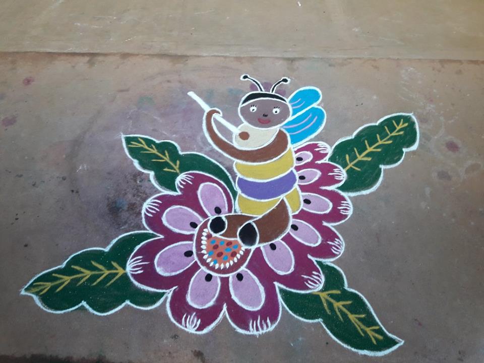 7.Margazhi Rangoli design 7