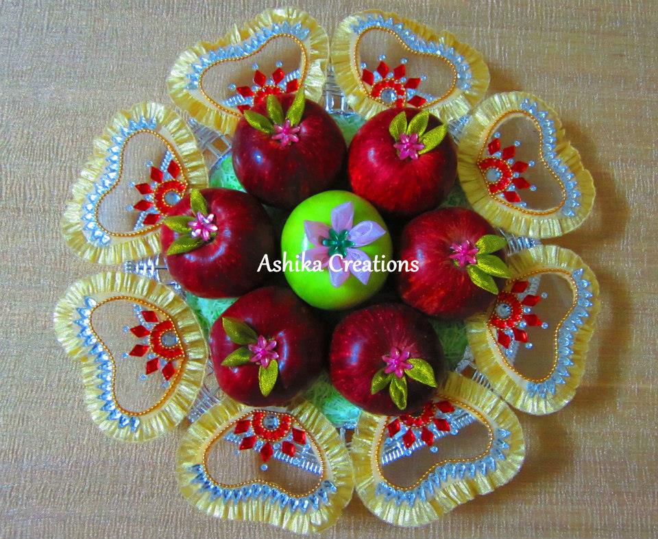 Red and Green Apple Fruit Decoration