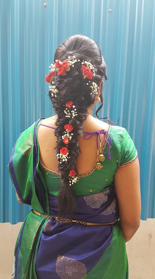 Bridal Hairstyle for Reception | Indian Bridal Hairstyle | Photo Gallery -  