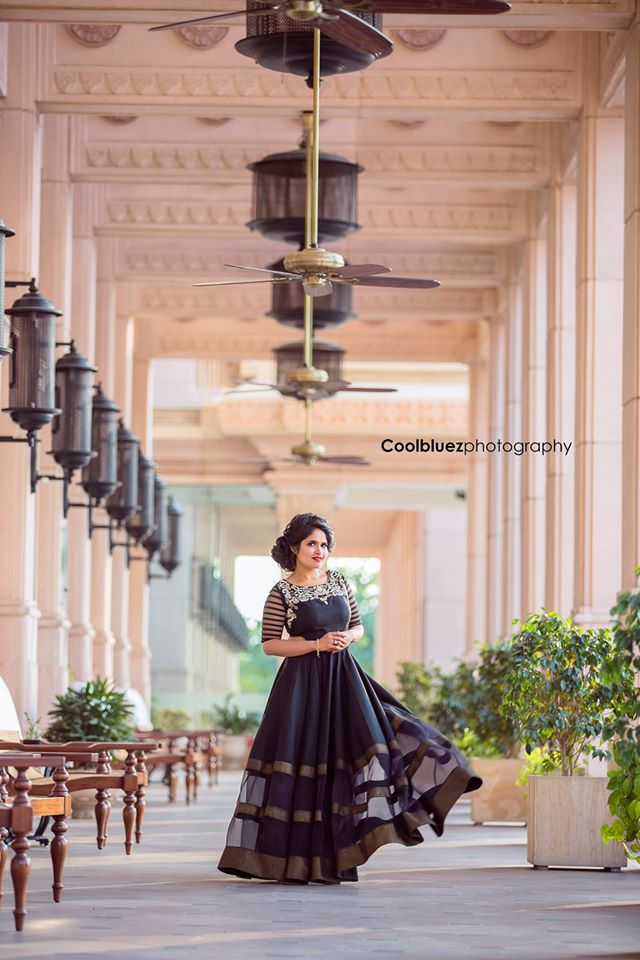 Black Designer bridal Evening Gown