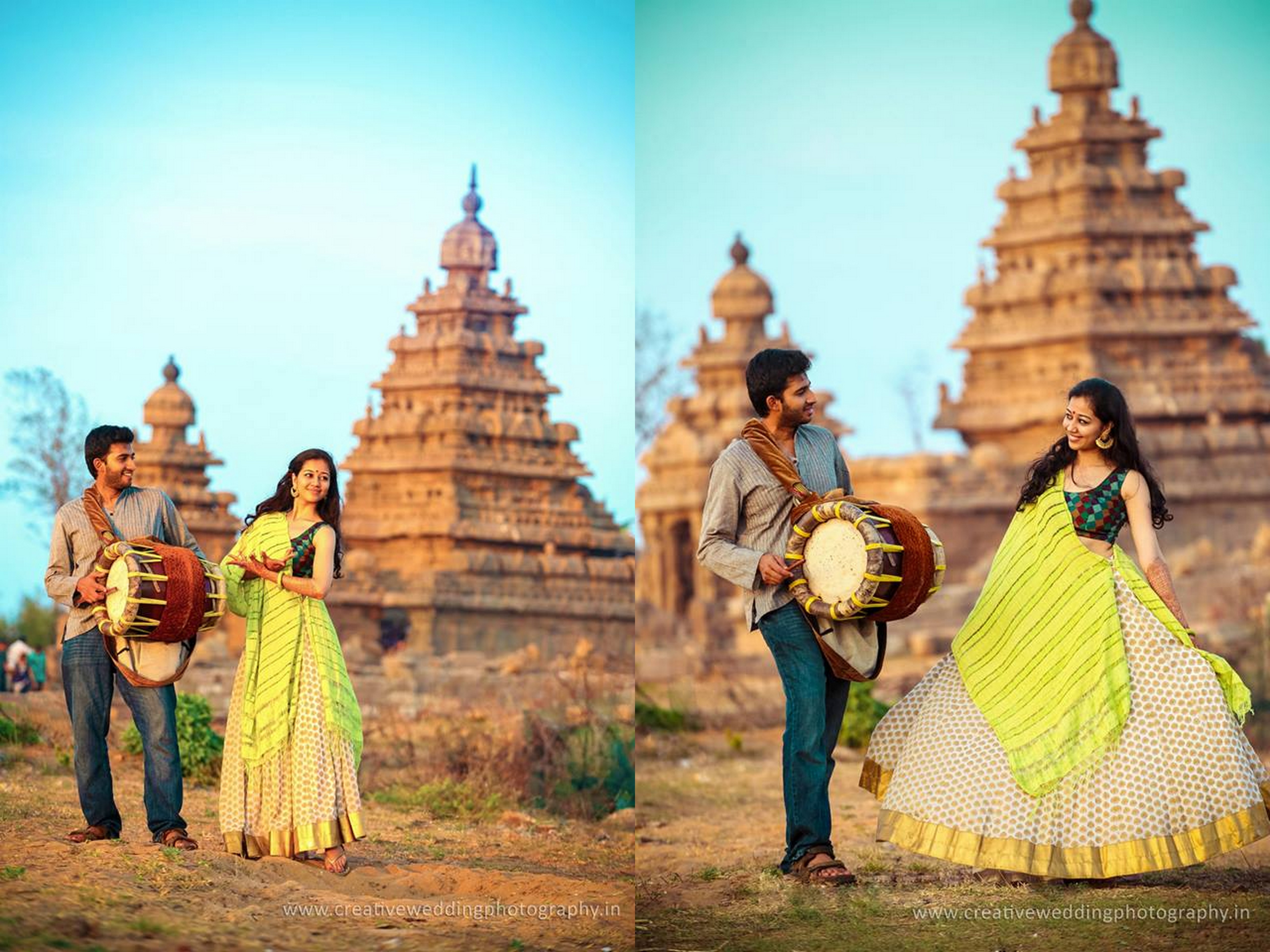  Dance with music couple portrait in temple