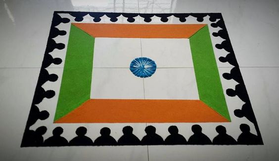 Independence day rangoli13