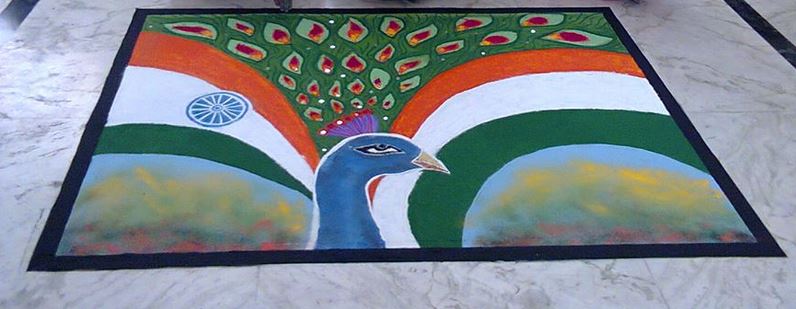 Independence day rangoli2