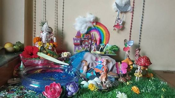 Fairy Tale Concept Ganapathy decoration