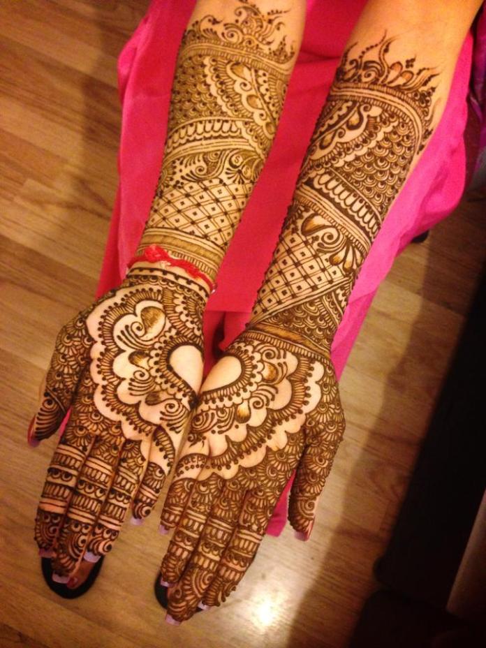 32. Hearts and Mangoes Bridal Mehndi