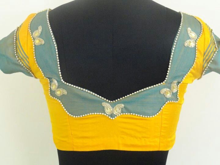 blouse patch work design 2018