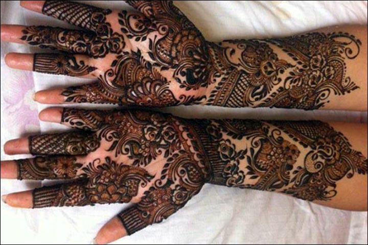 46. Flowers Arabic Bridal Mehndi