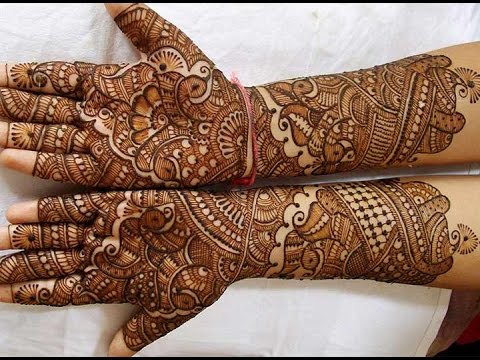 49. Mango and Peacock Traditional Bridal Mehndi