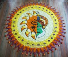 15. Half Kathakali pookolam