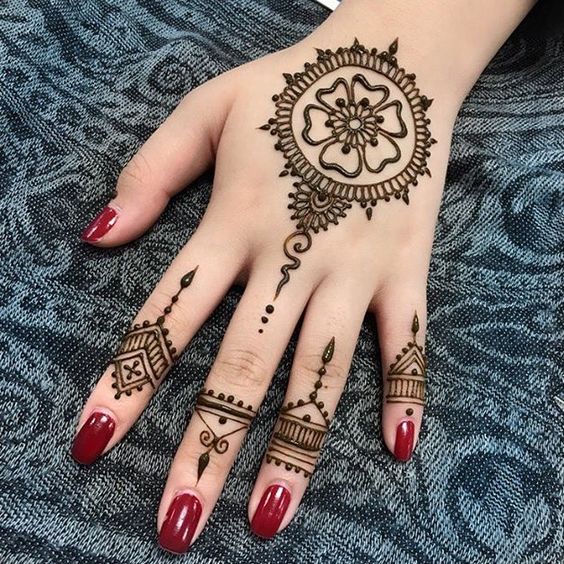 30 Back Hand Henna Designs you should try - Wedandbeyond