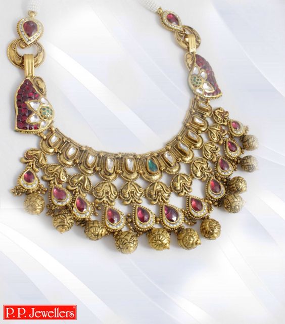 2.Beautiful white and Red Kundan Jewelry