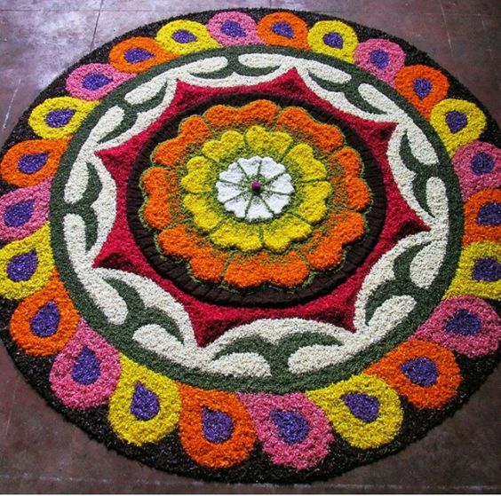 23. Colorful pookolam