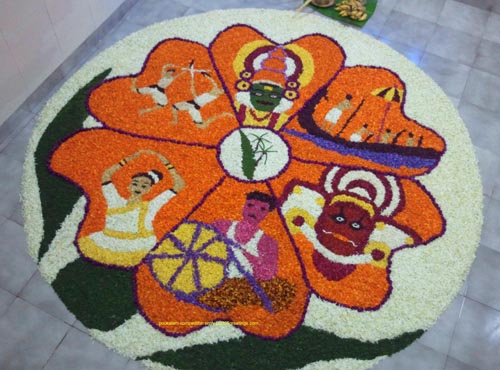 31. Kerala Culture Poo Kolam