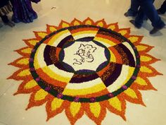 40. Cute Ganesha Poo Kolam