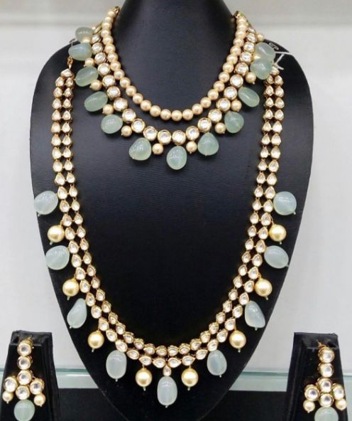 light-green-and-pearl-kundan-necklace-set