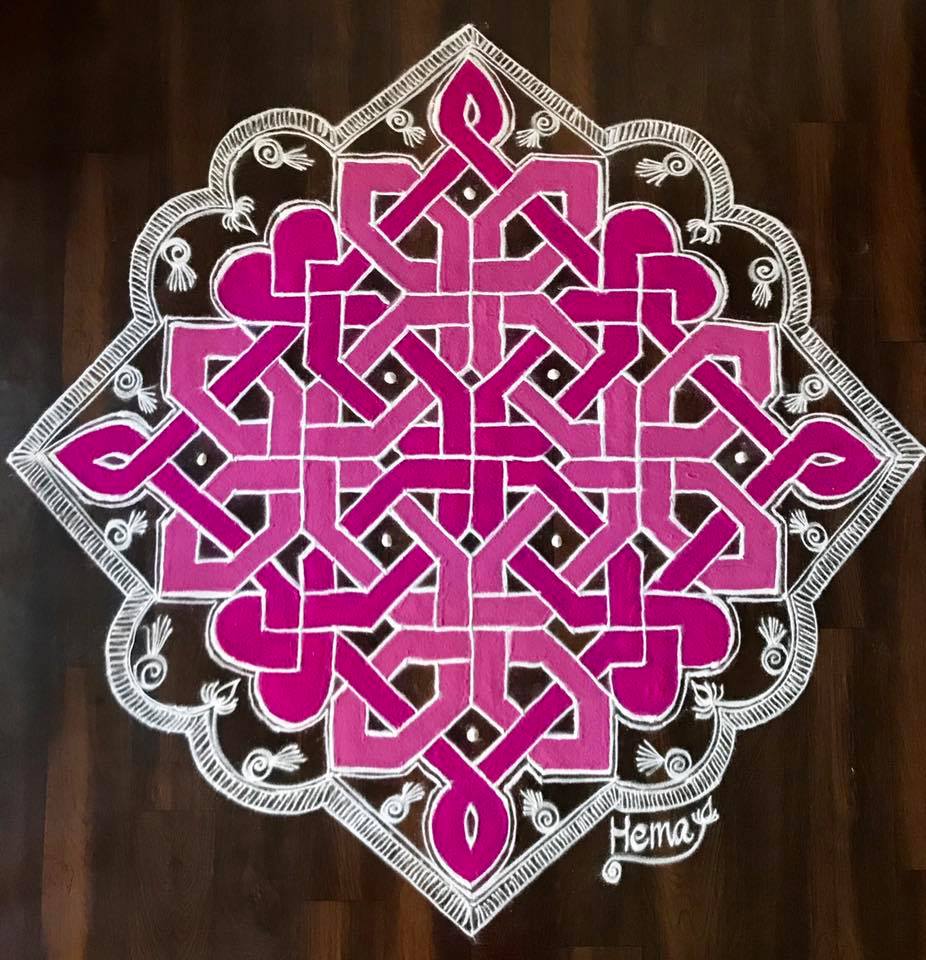 21.Geometric Line Rangoli