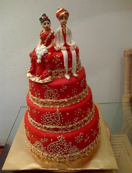 15.Dulhan Dulha Wedding cake
