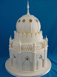 33.Tajmahal Inspiration Wedding cake