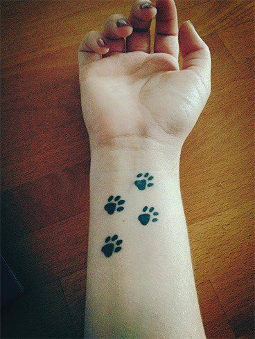 24.Pet paw tattoo