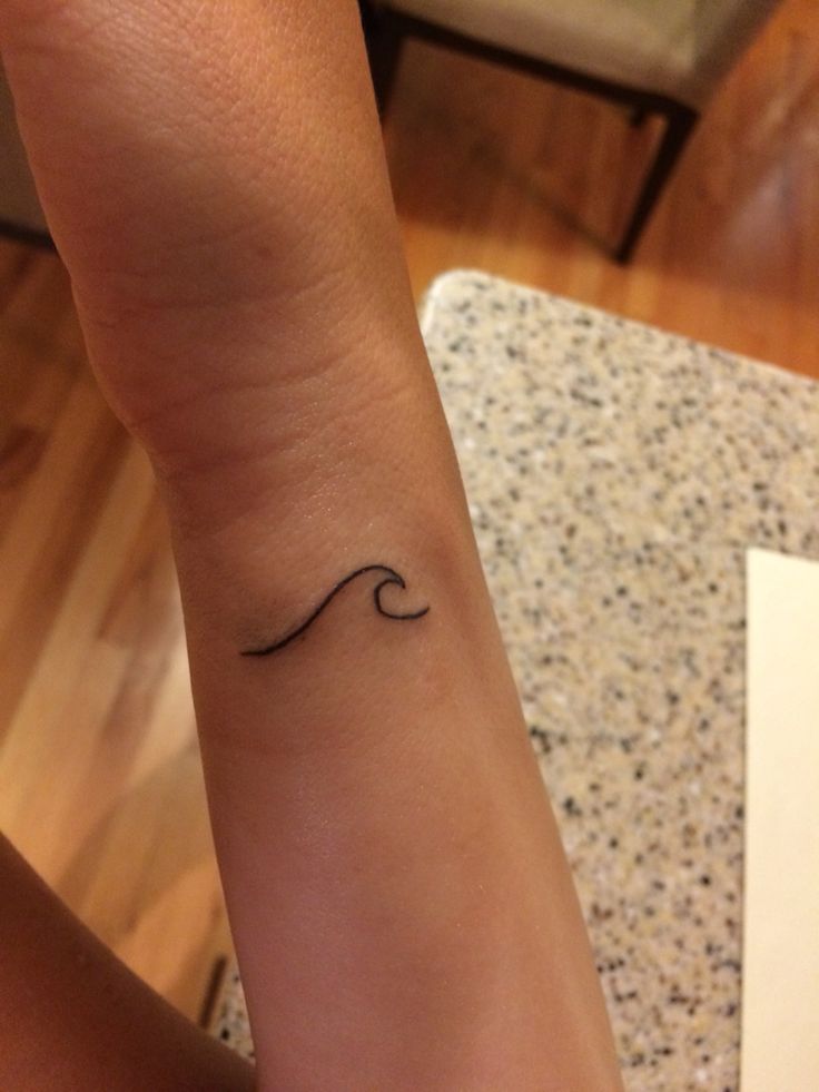 68.Cute Wave Tattoo