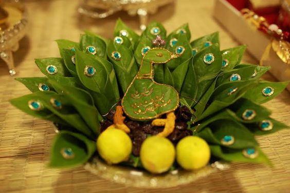 6.Glittering betel leaf decoration 