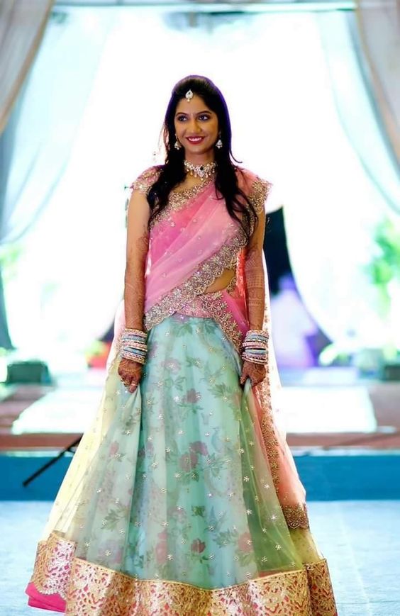 2.Pretty Pink Bridal Lehnga 